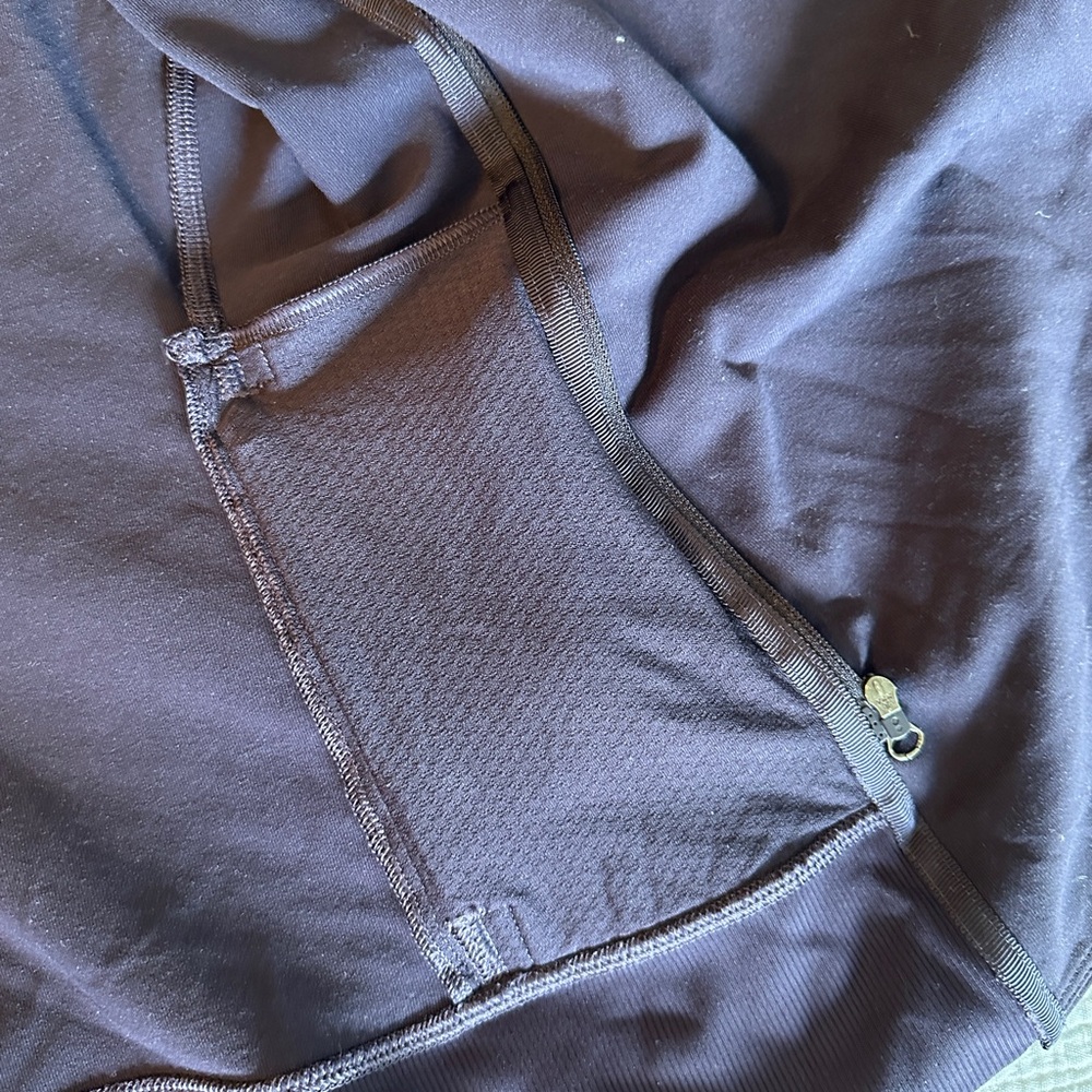 Lululemon Precision Jacket Navy Asymmetrical Zip … - image 5